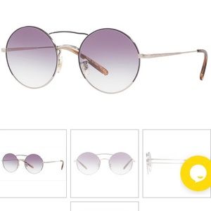 OLIVER PEOPLES NICKOL ROUND SUNGLASSES